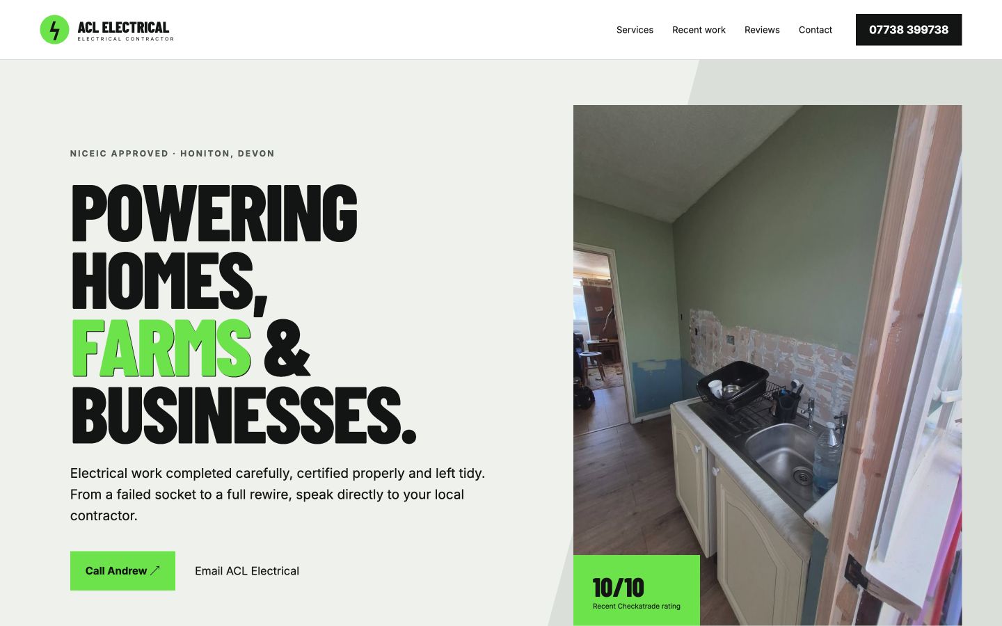 ACL Electrical draft homepage