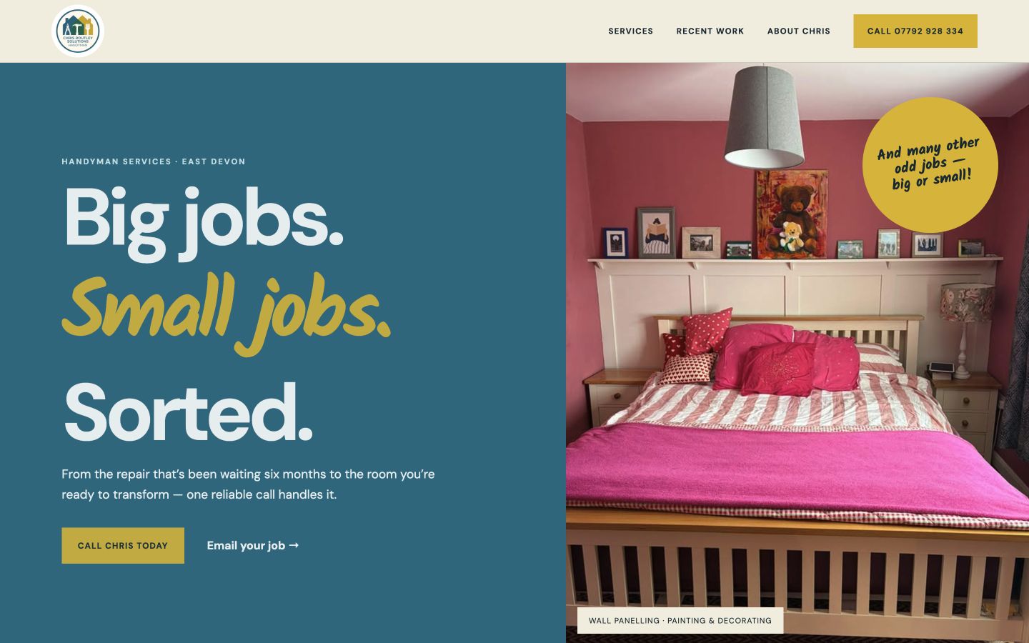 Chris Routley Solutions draft homepage