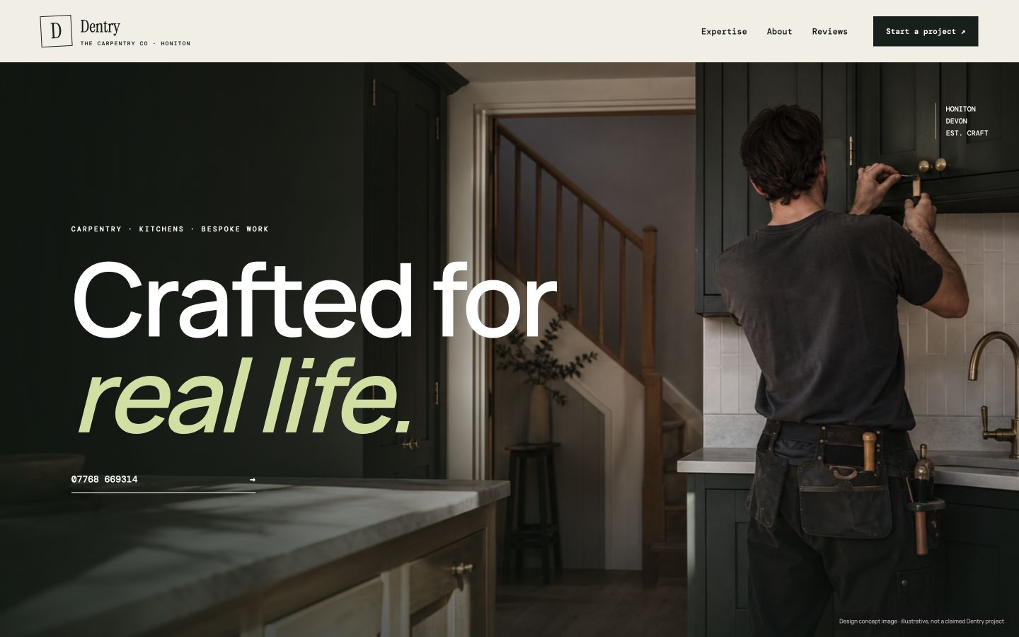 Dentry Carpentry draft homepage