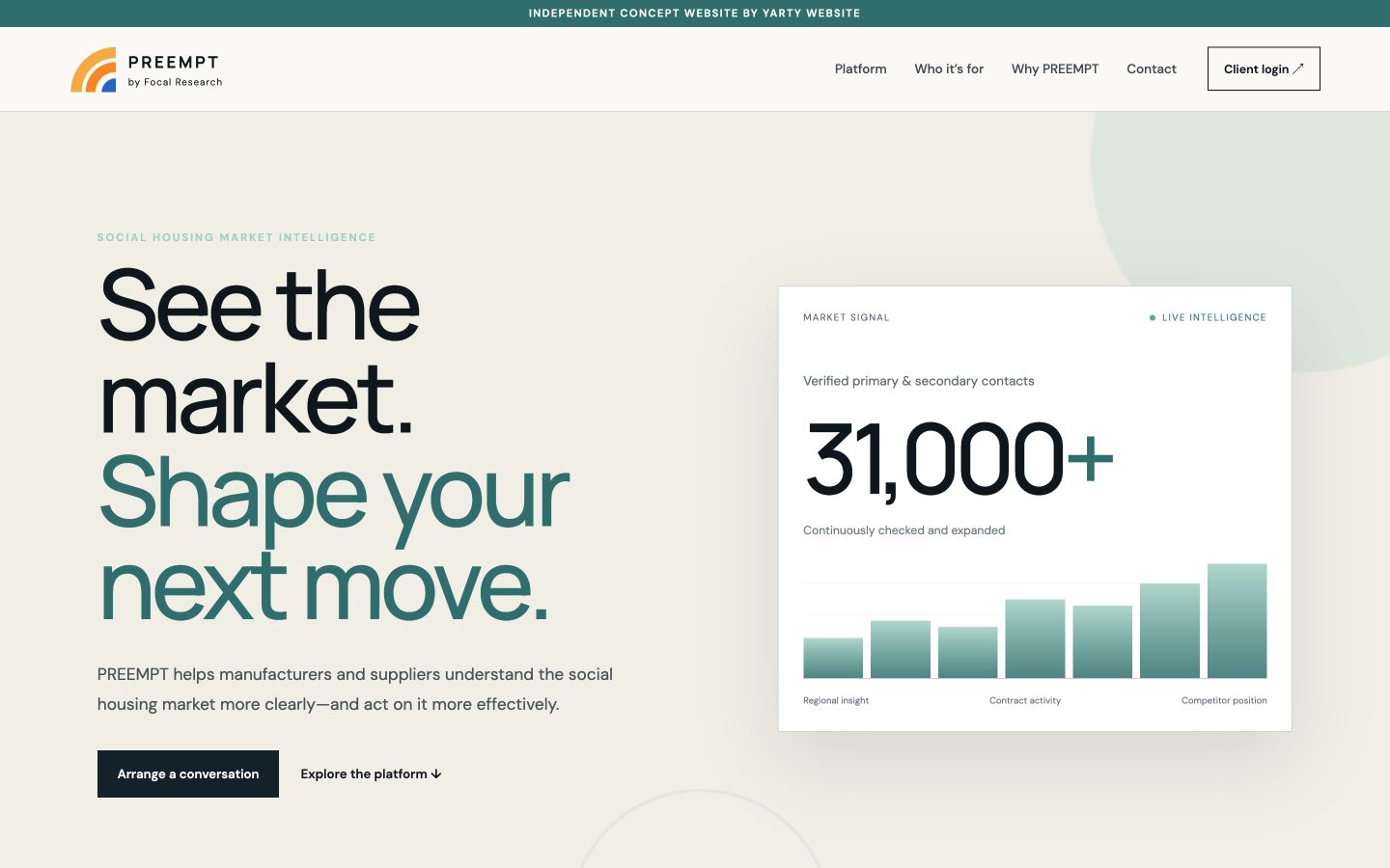 Focal Research draft homepage